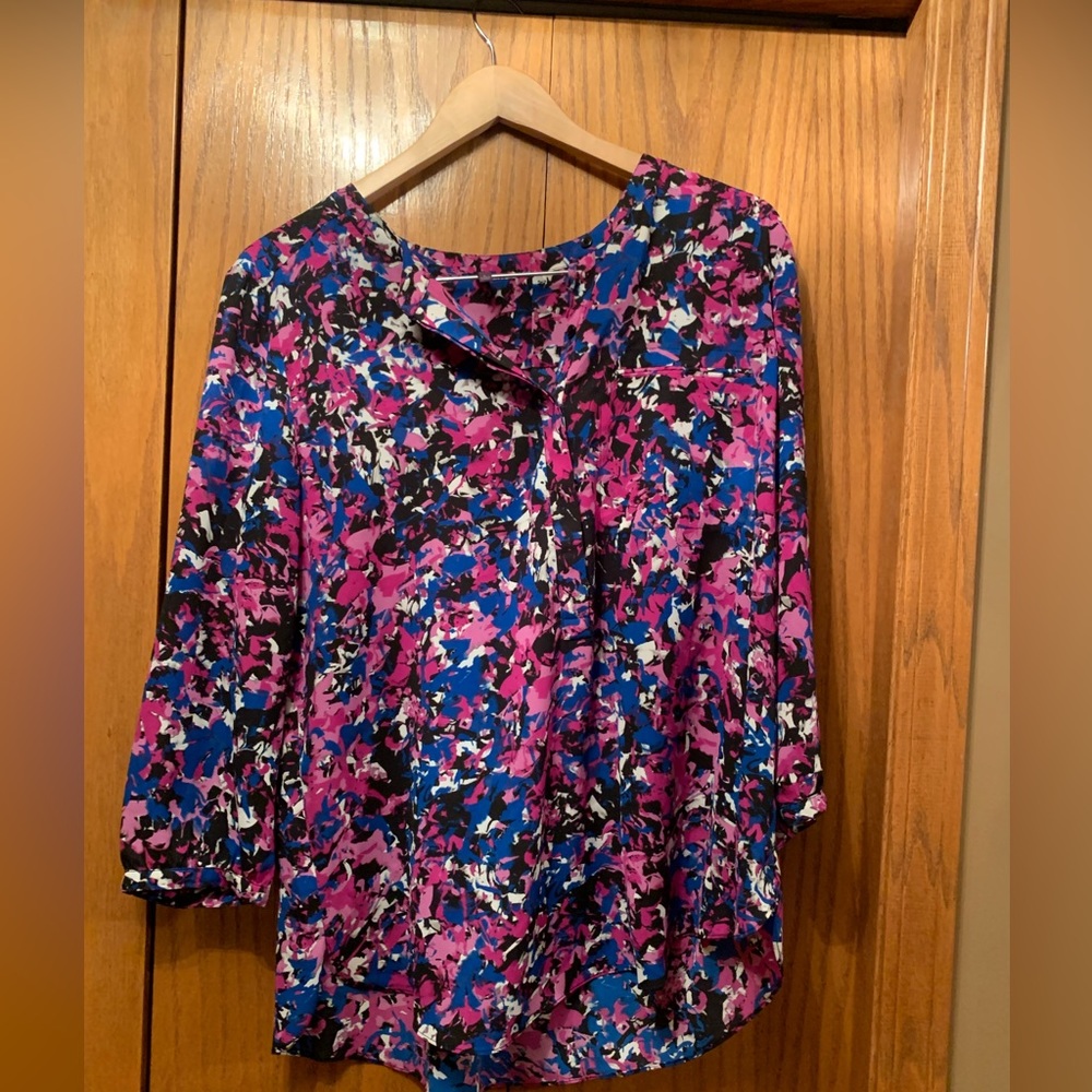 Funky floral NYDJ tunic top